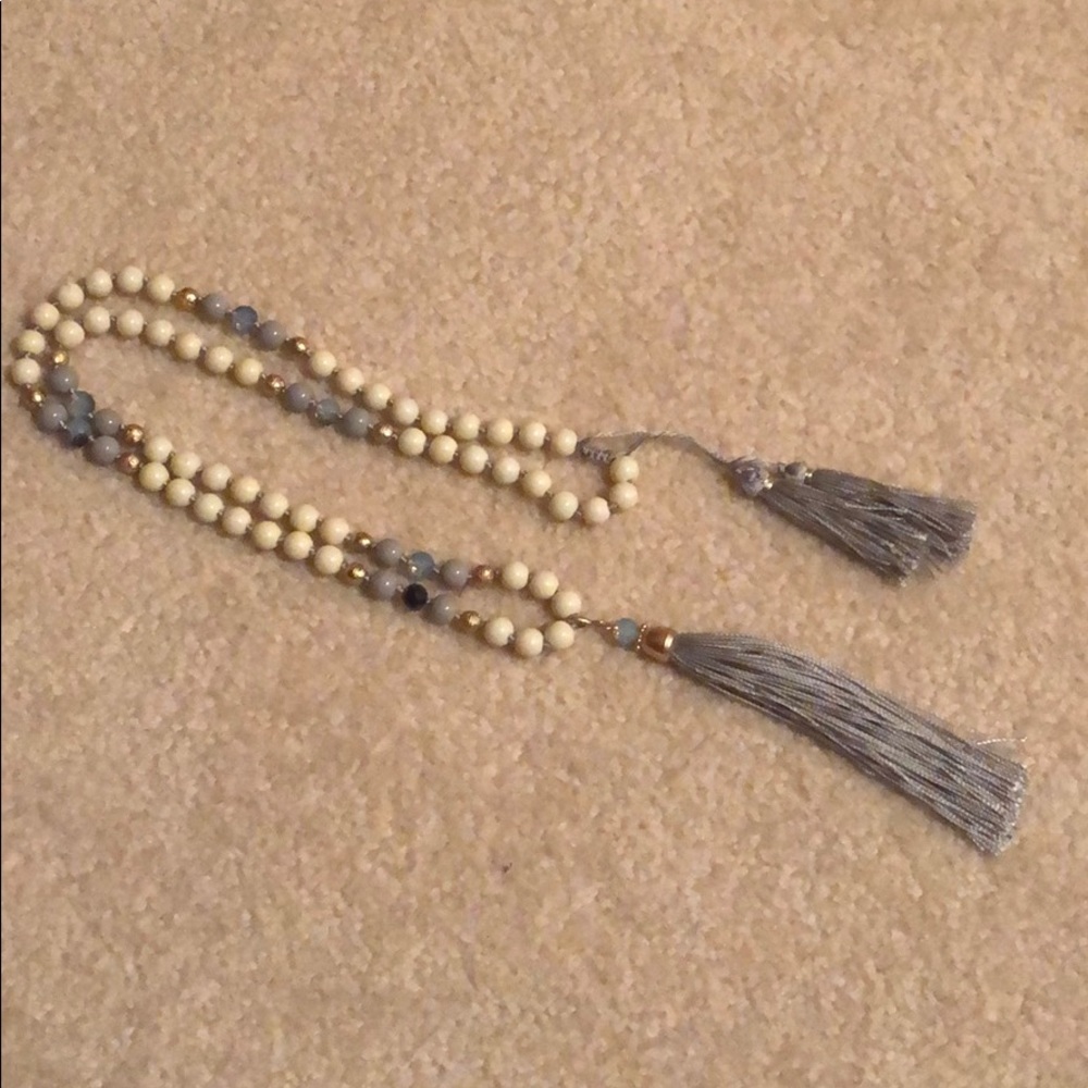 Long beaded necklace